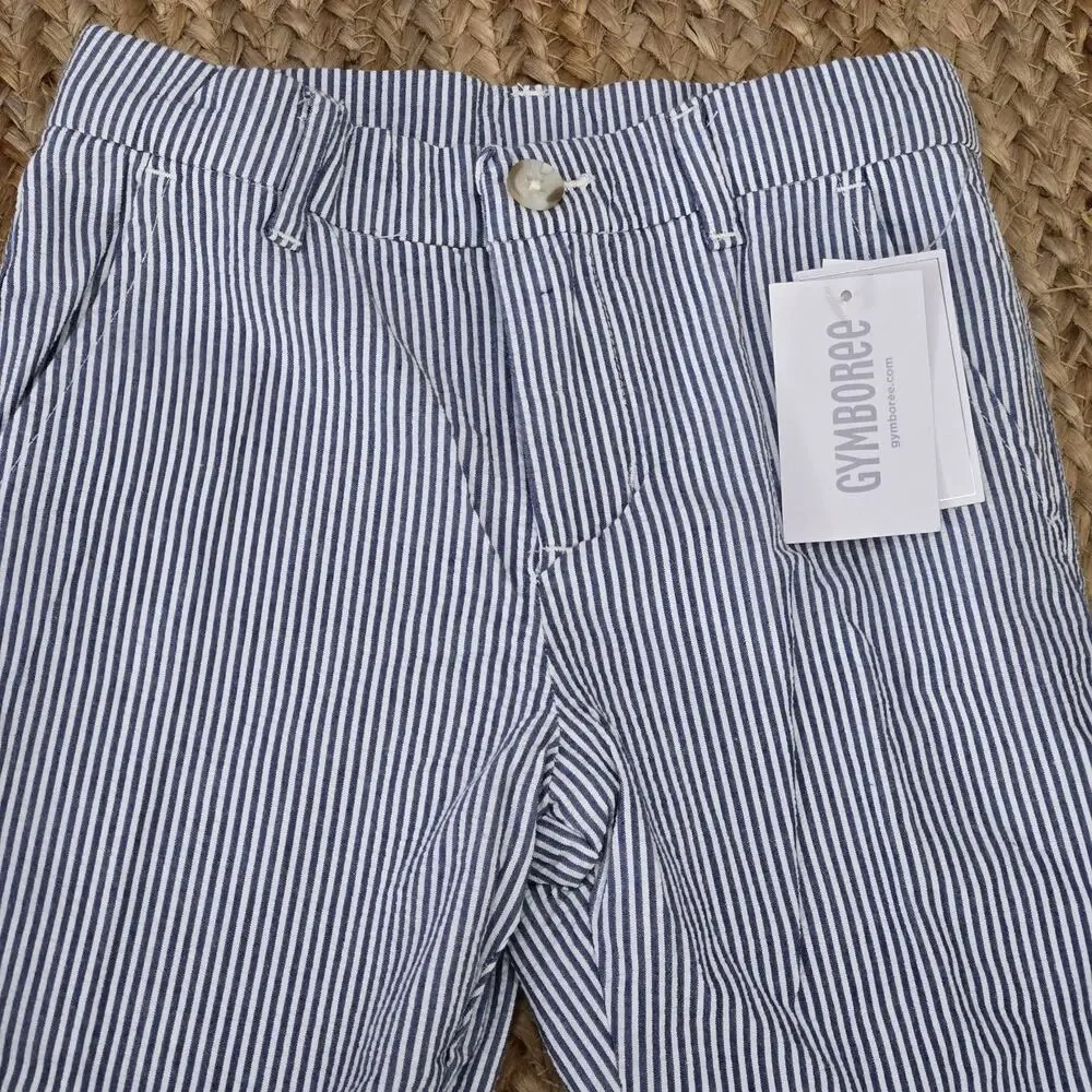 NWT GYMBOREE SEARSUCKER STRIPED PANTS Blue and White‎ Special Ocassions Size 2T